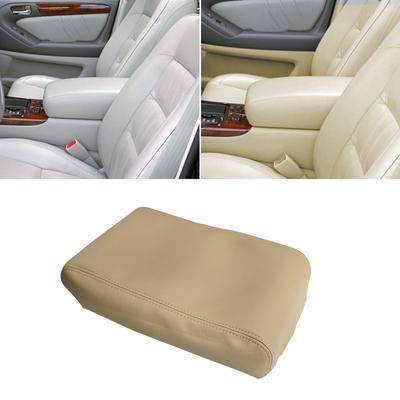 Béžový kožený kryt středové loketní opěrky pro Lexus GS300 GS400 GS430 1999 2000 2001 2002 2003 2004 Kryt obložení kůže boxu středové loketní opěrky