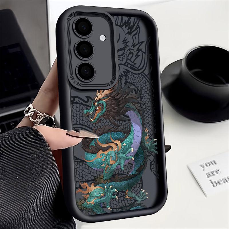 

Fashion Dragon God Phone Case For Samsung S26 S25 S24 S23 S21 S20 Ultra For Galaxy S25 S24 FE S26 Plus Funda Soft Silicone Cover Galaxy S20