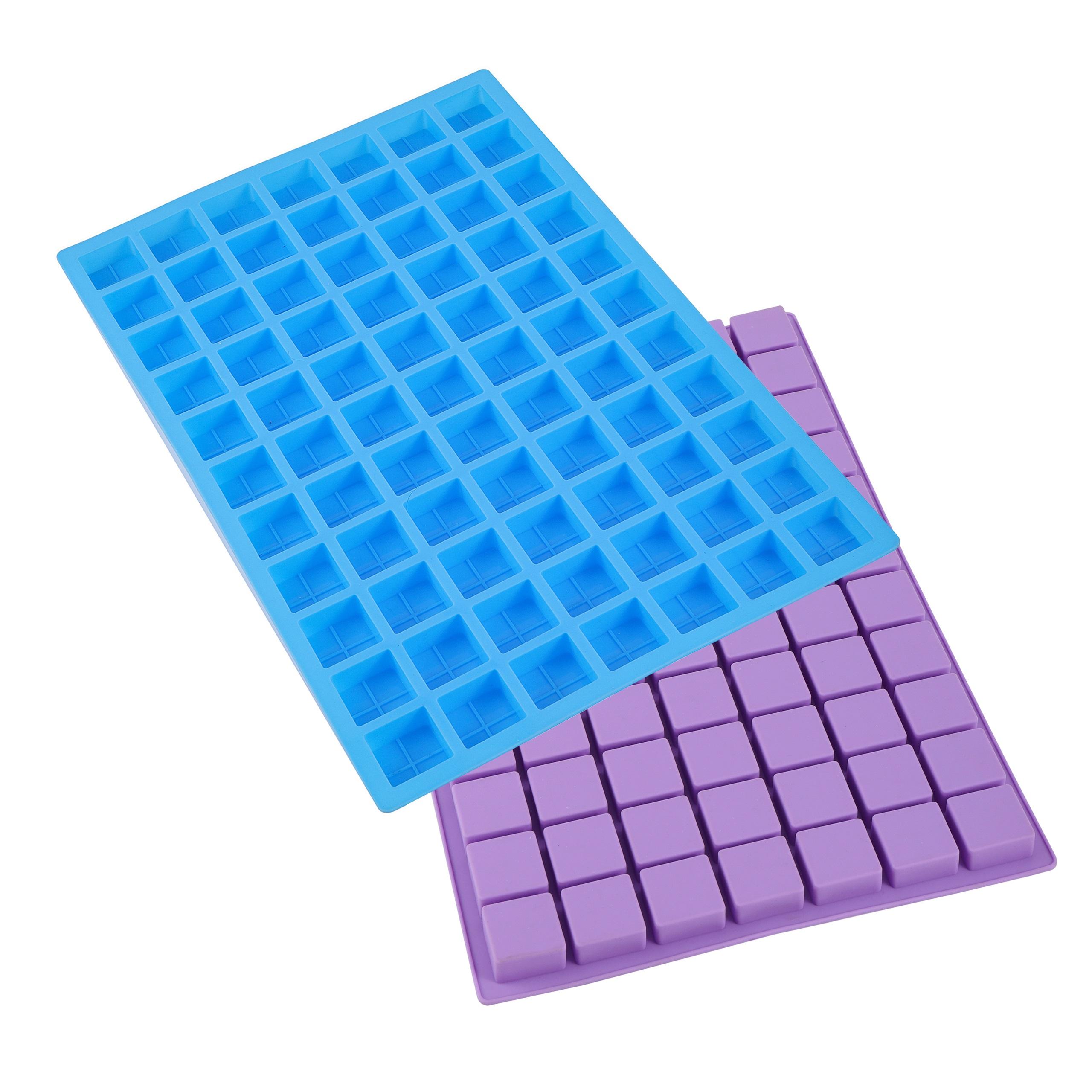 77 Cavity Square Silicone Mold Mini Candy Chocolate Gummy Sugar Cube Jelly Truffles Pralines Ganache Moulds Cake Decorating Tool