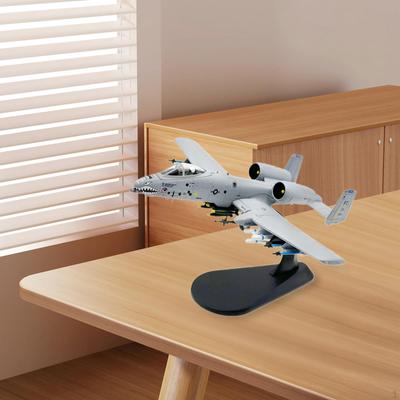 1/100 Escala A-10A Avião Modelo Brinquedo Realista Avião, com Suporte de Exposição, Aeronave Liga de Metal Lutador