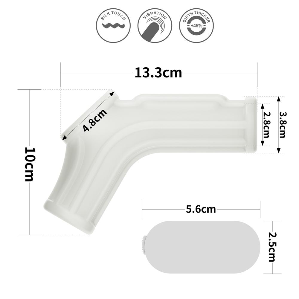 Vibrating Cock Ring Penis Sleeve Vibrator Penis Extender Extension Penis Enlargement Cockring Adult Sex Toys for Couple Men