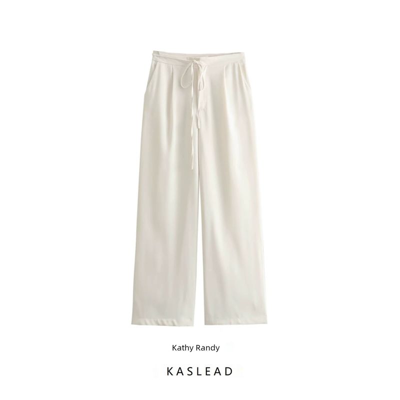 Kaslead Casual Easiest for Match Simple Lace Pants