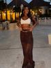 European & American Red Sequin Mesh Skirt - Elegant, Sexy, Hip-Hugging Slim Fit (2025)