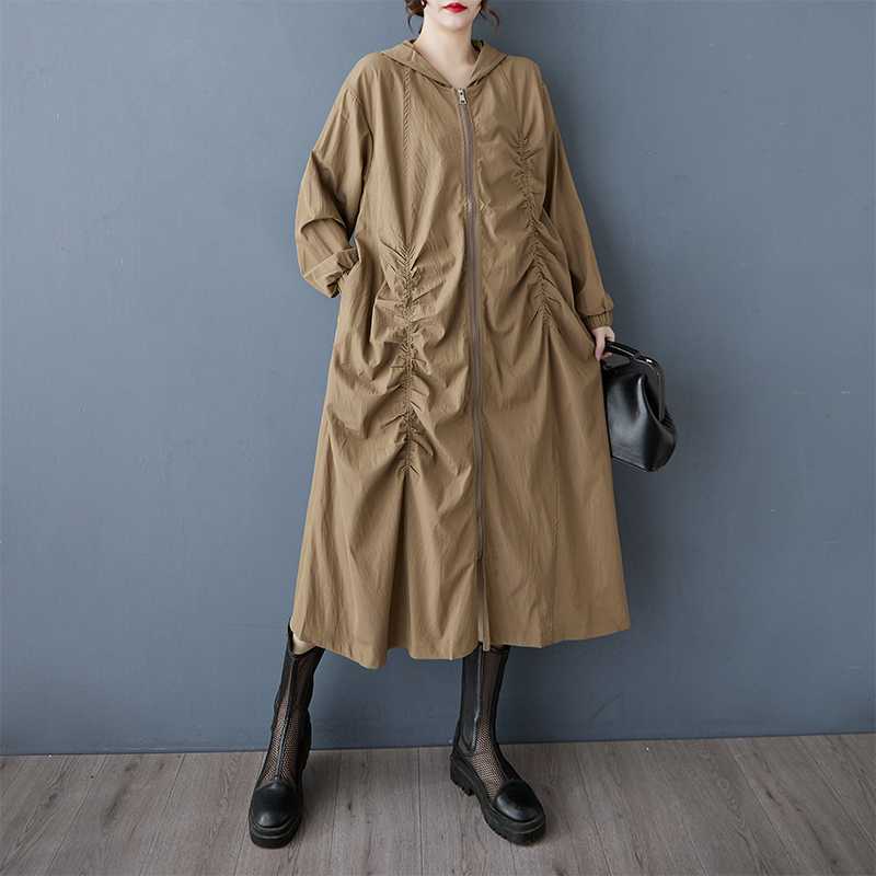 Ladies Casual Trench Coat In The Long Spring and Winter of The New Loose