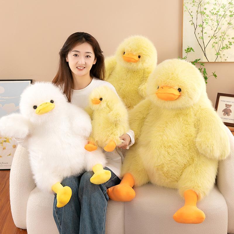 Jucărie de pluș rață Dun Dun nouă Rață prăjită Păpușă drăguță Păpușă pentru copii Pernă de dormit