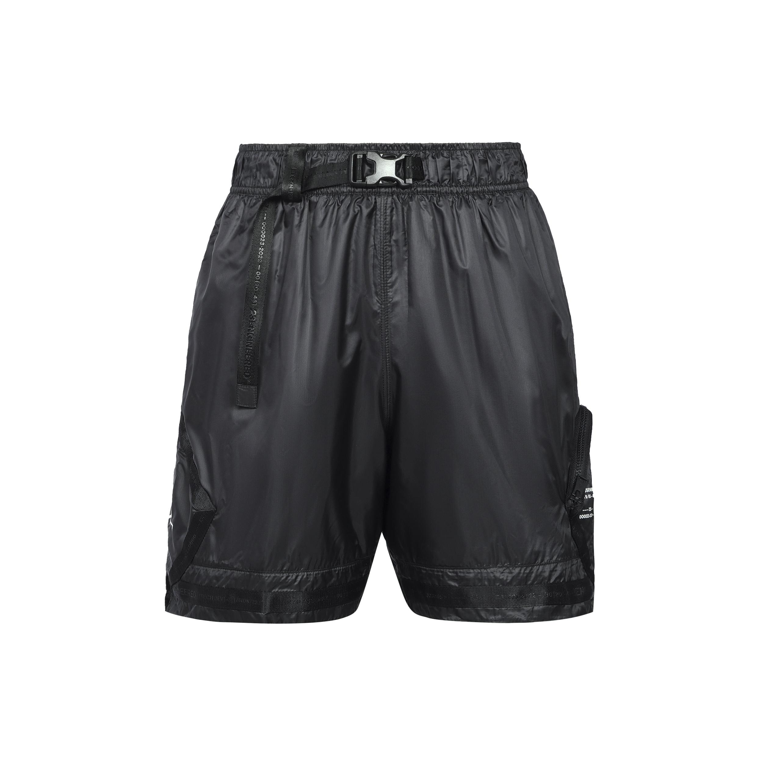 Air Jordan SS22 23 Engineered Solid Color Woven Training Sports Shorts Black Men s DM1391-010 XS