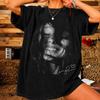 Ariana Grande T-Shirt, Vintage Grafik-T-Shirt, Schwarz-Weiß-Foto-Signatur-T-Shirt, Pop-Sängerin Tour Merch T-Shirt, Ästhetisches Unisex-T-Shirt