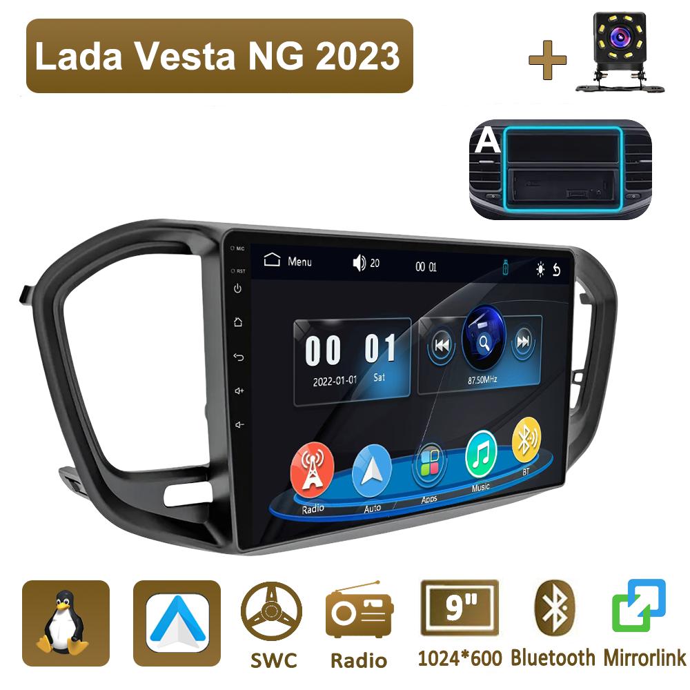 

Icreative Car Radio Multimedia MP5 Player Head Unit Stereo BT For Lada Vesta NG 2023 A