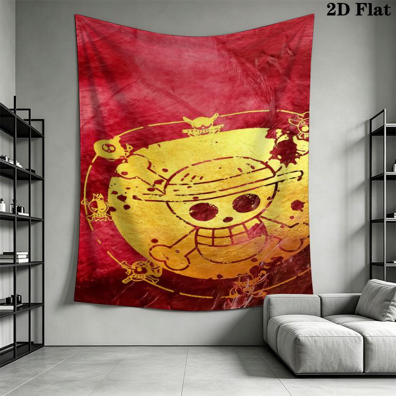 Luffy D Wall Tapestry Aesthetic Wall Hanging Printed Fabric Blanket Decorative Tapestries For Bedroom Living Room Home Decor