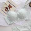 French Garden Lace Push-Up Wire-Free Bra Set for Small Busts