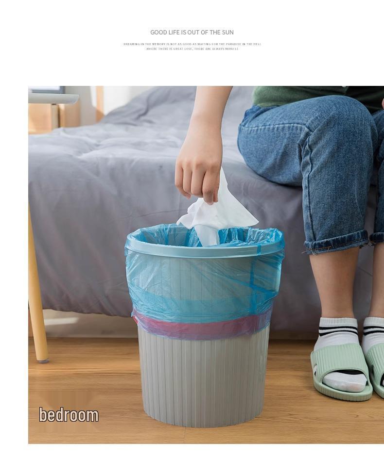 Household Automatic Closure Drawstring Trash Bags - Durable, Thick, Large Size for Kitchen Use