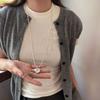 Koreanische Ins Liebe Wassertropfen Anhänger Halskette Einfache Schlüsselbein Kette Design Sinn Nische Halskette Damen