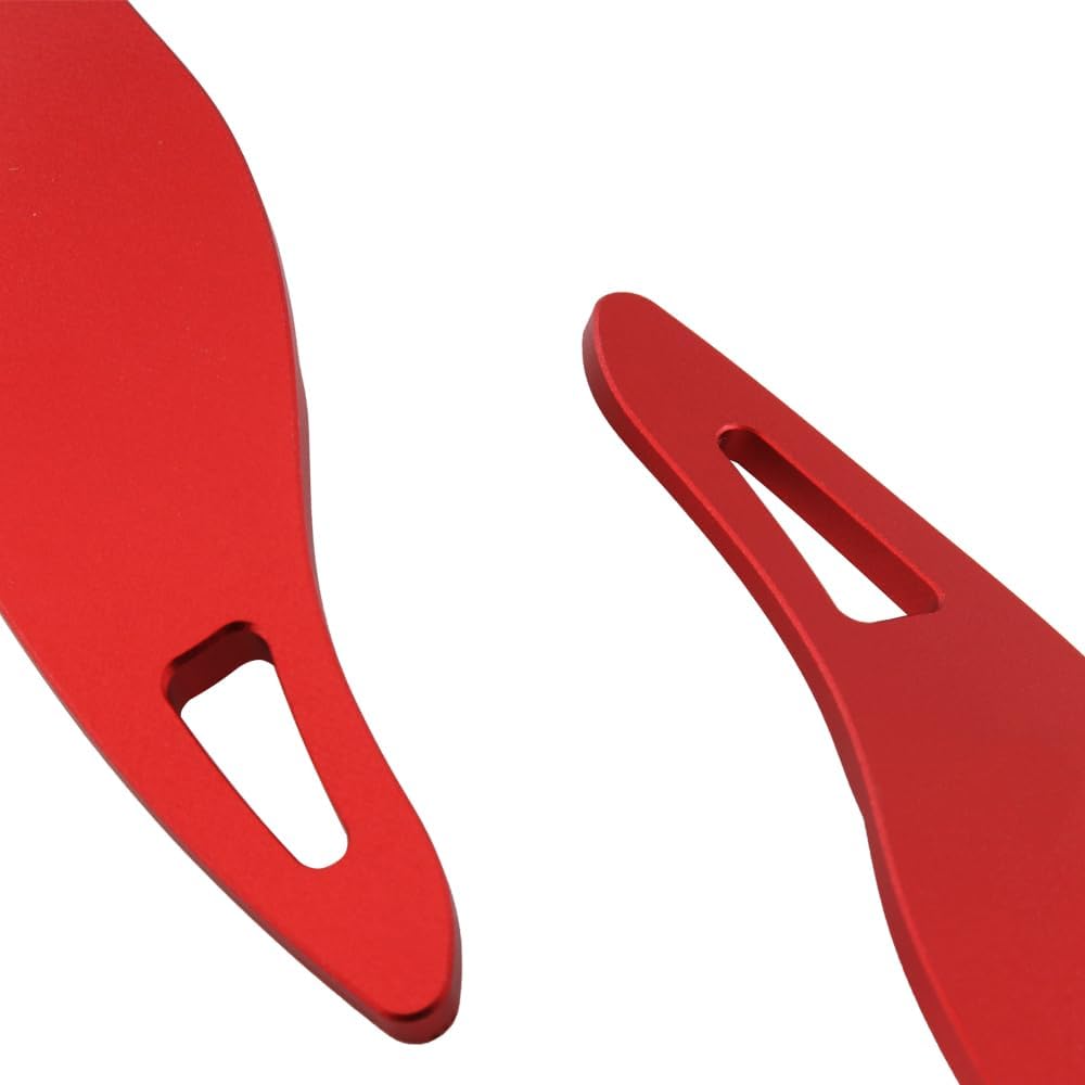 Aluminum Alloy Steering Wheel Paddle Extension Sticker Steering Wheel Shift Paddle For Kia Stinger 2018-2023, Kia Soul GT-Line Turbo 2020-2022(red)