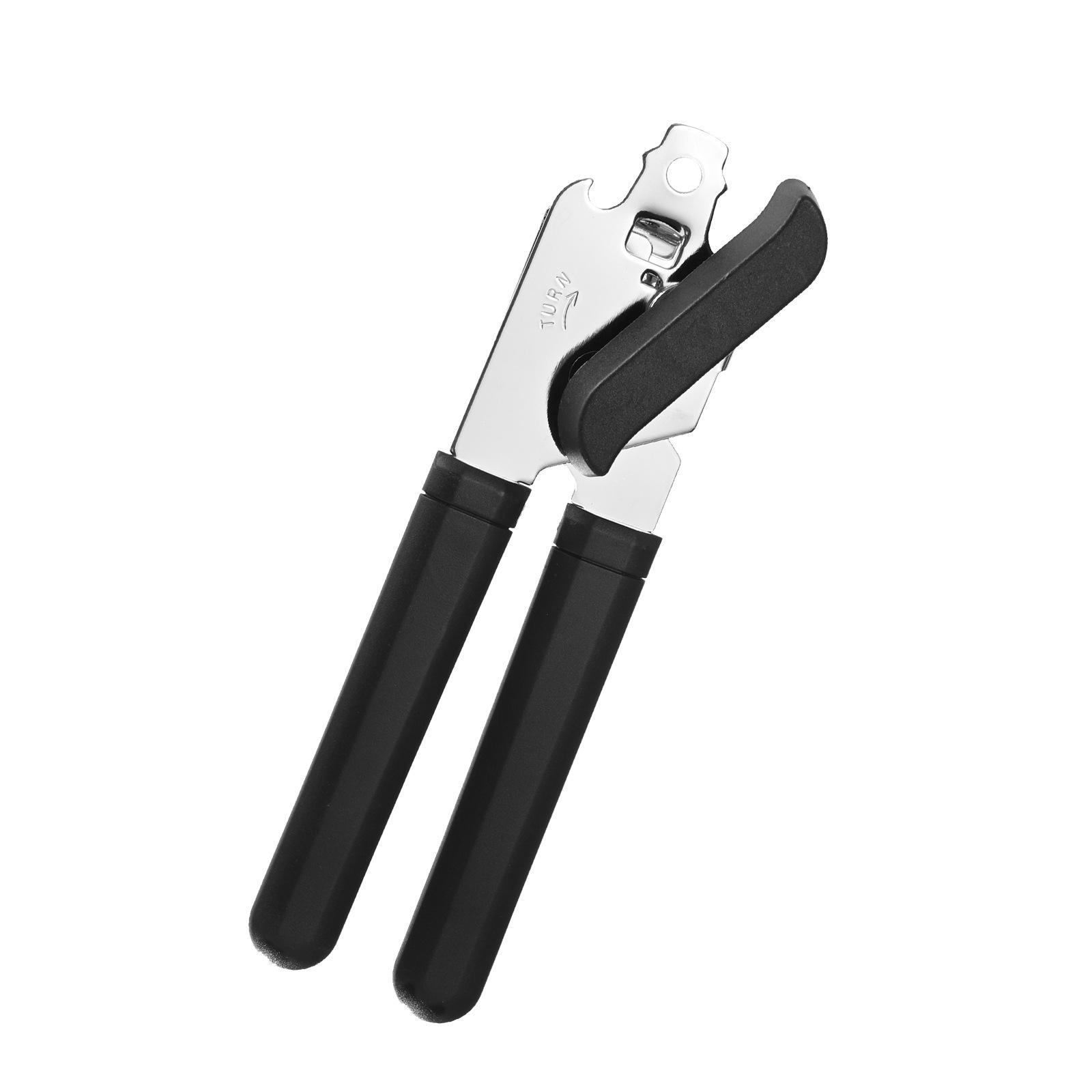 Three-in-One Stainless Steel Manual Can, Bottle, and Jar Opener with Customizable Logo