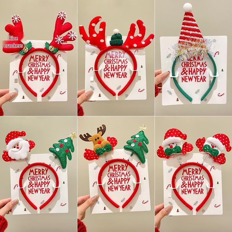 Mori Style Reindeer Antler Headband: Cute Christmas Hair Clip for Women & Kids