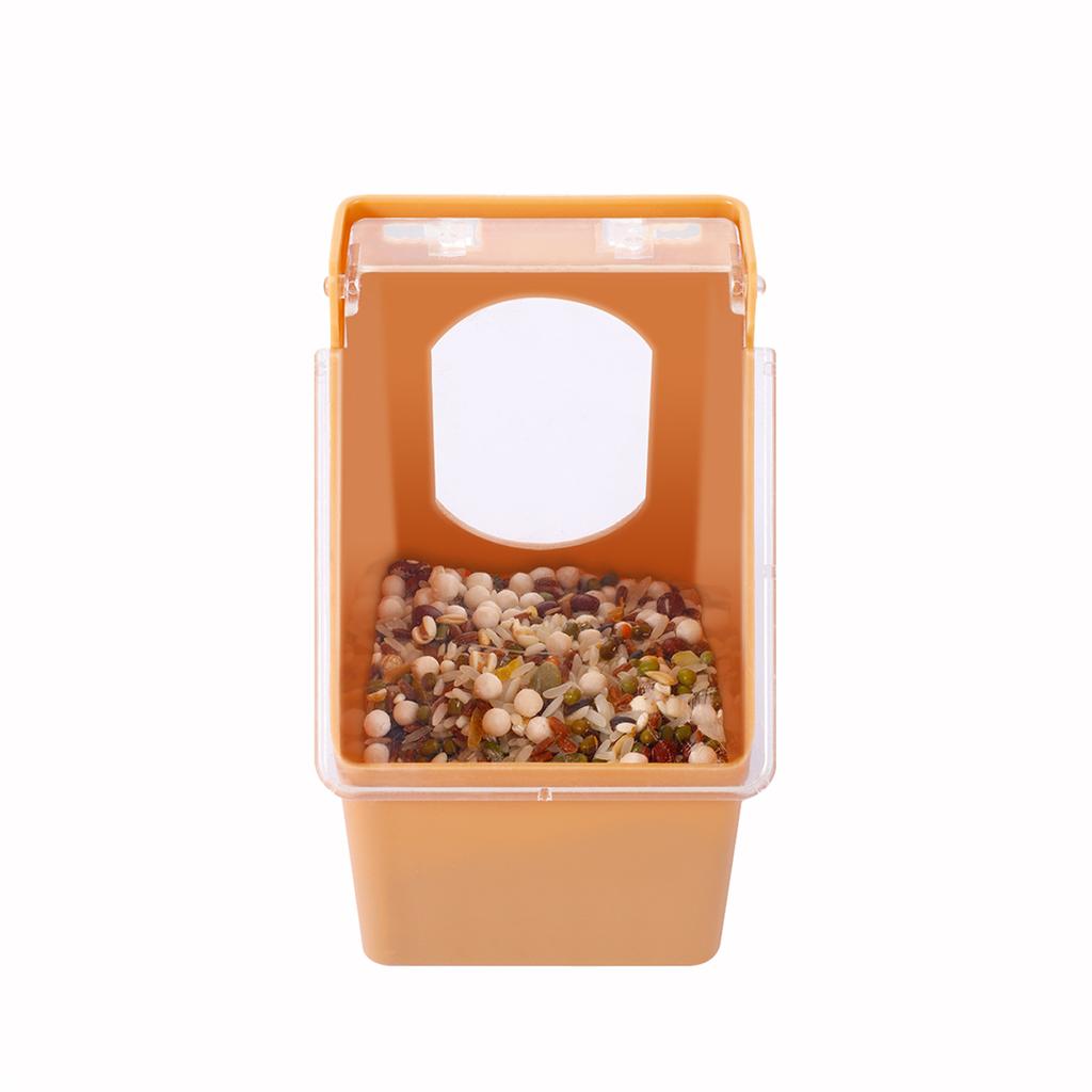 Pigeon Multi-Purpose Cage Hanging Food Box With Lid 1/2/4-Holes Anti-Spill Racing Pigeon Trough Feeder Pet Bird Supplies 1/2Pcs