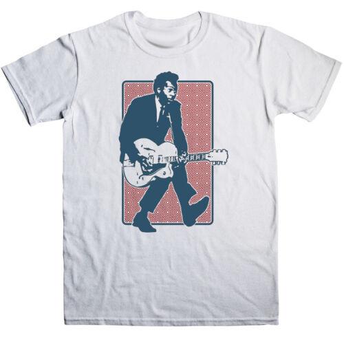 Vintage Chuck Berry Short Sleeve White All Size Unisex T-Shirt TT032 Unisex T-Shirt L