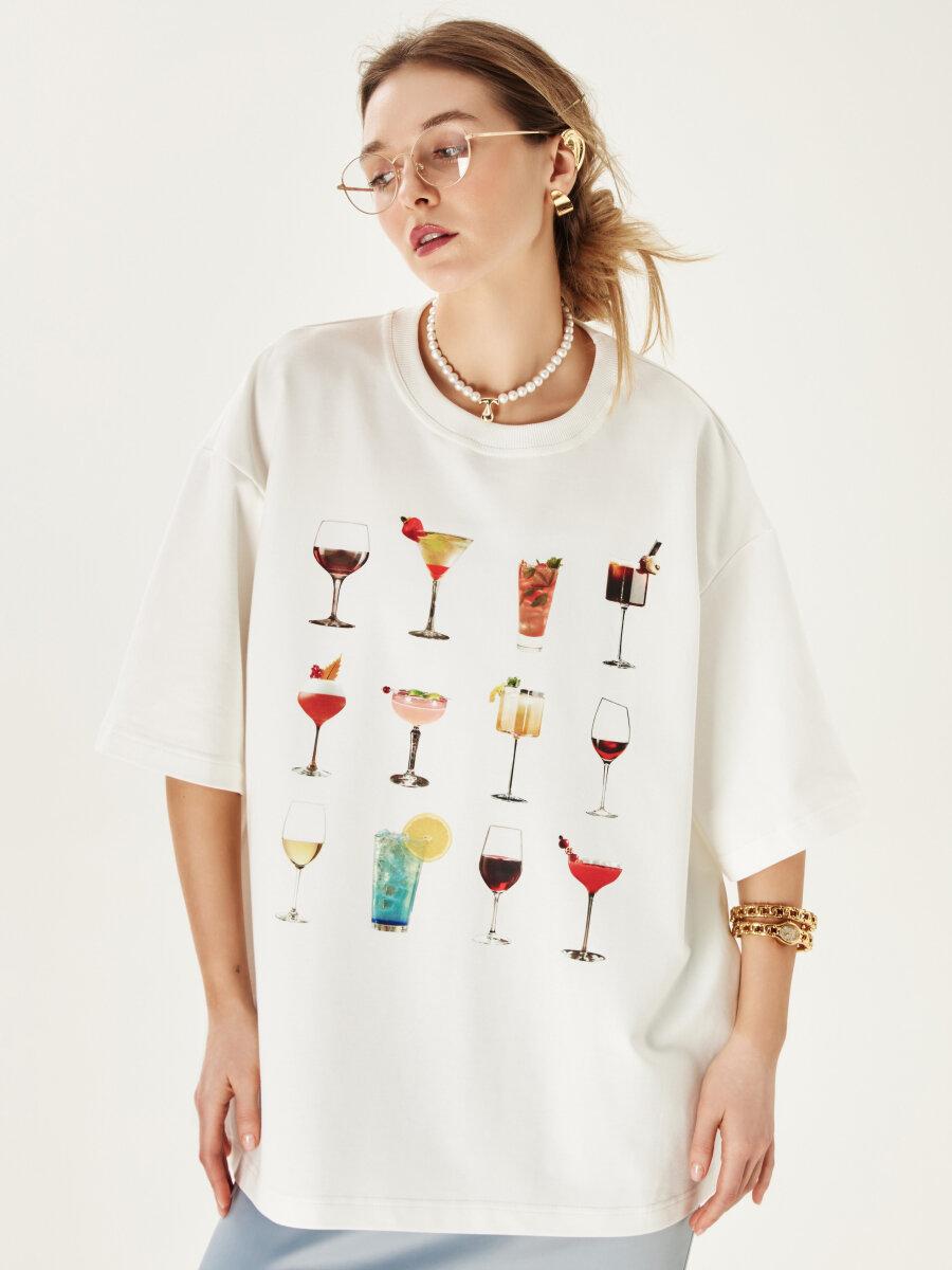 Cotton T-shirt with Design Heroes print 4XL