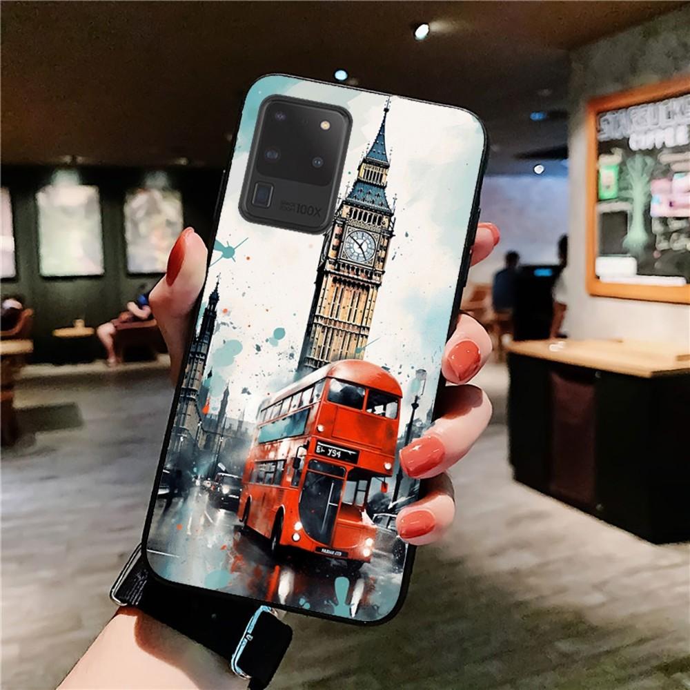 London Bus England Telephone Phone Case For Samsung S 9 10 20 21 22 23 30 23 24 plus lite Ultra FE S10lite Fundas