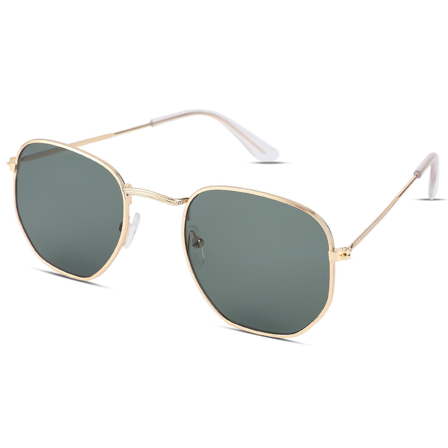 JYL Sunglasses Oval Unisex Uv Protection Colorful Street Shot 3418 A-16314 старый серебряный