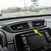 For Honda CR-V CRV 2017- Carbon Fiber Center Air Vent Outlet Cover Trim