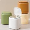 Non-slip Plastic Wastebasket Press Type Paper Waste Bin Creative Desktop Trash Can Bedroom