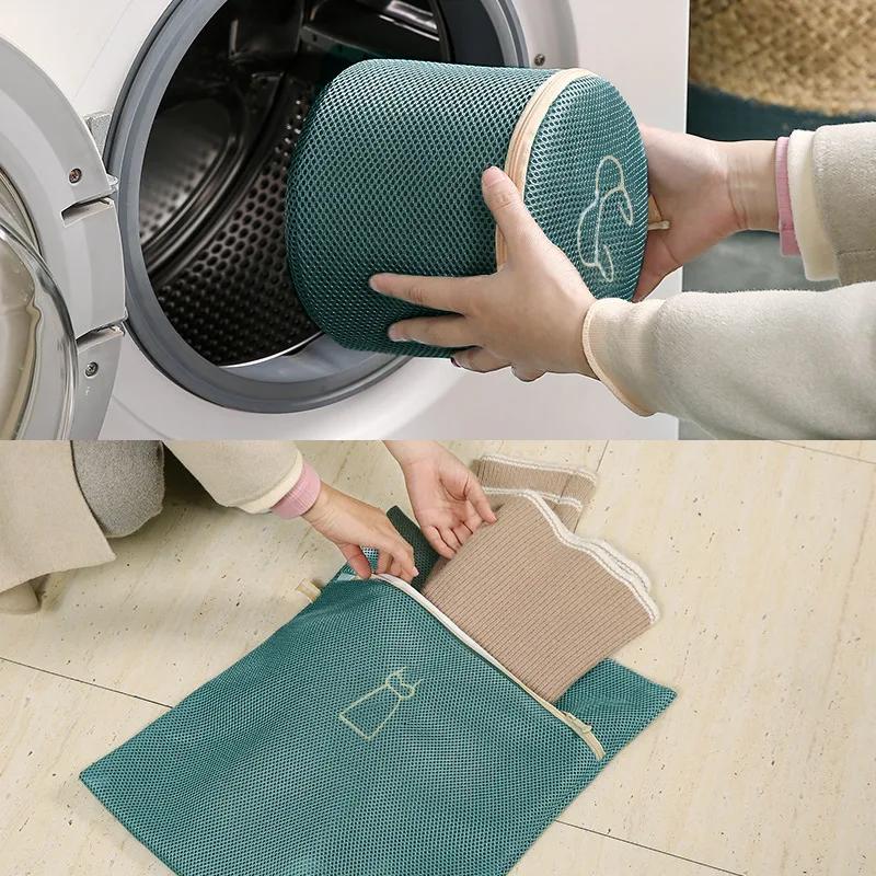 6pcs/set Embroidery Laundry Bag Lingerie,shoes, Clothing Washing Machine Washing Bag Reusable Laundry Organizer Anti Deformation