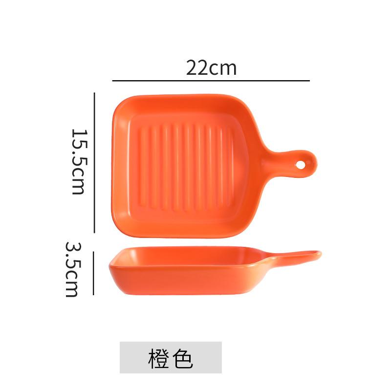 Plates Creative Internet Celebrity Plates Vegetable Plates Household Nordic Tableware Breakfast Plates Baking Bowls Oven Special Baking Trays