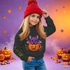 Kids' casual long-sleeved sweatshirt with Halloween print, suitable for holiday parties and everyday wear.