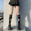 Hollow Love Drawstring White Medium Tube Socks Children'S Summer Thin Trendy Sweet Japanese Lace Calf Socks Bow