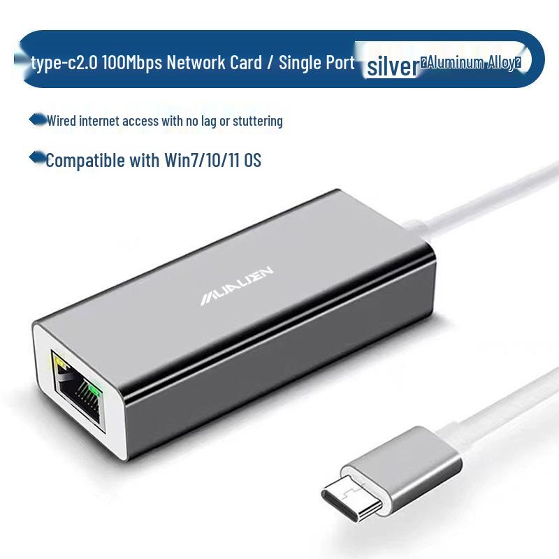 Driver-Free Type-C to RJ45 Gigabit Ethernet Adapter