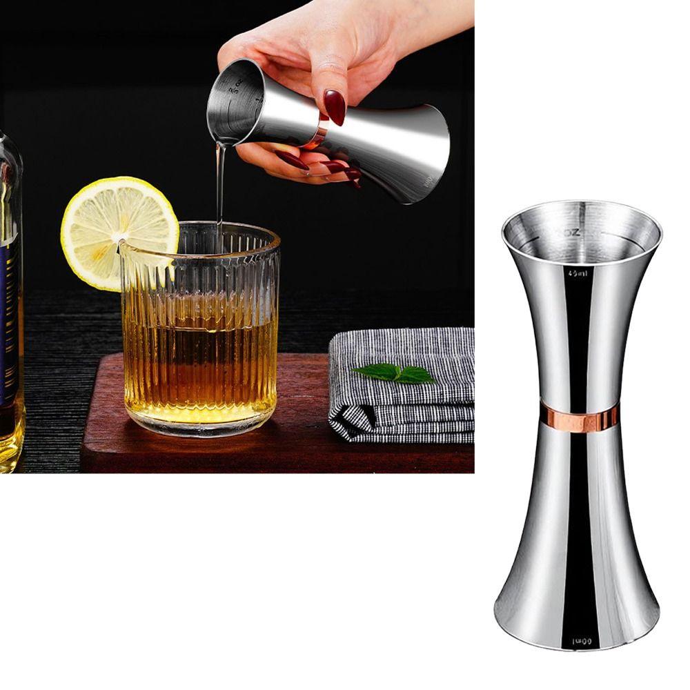 Dual-Head Cocktail Jigger Stainless Steel Bar Measuring Cup Professional Bartending
