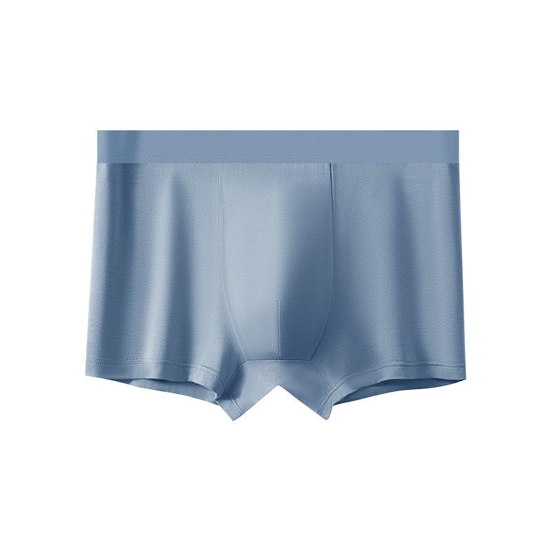 Men's 7A Antibacterial Long-Staple Cotton Underwear - Breathable, Solid Color, Pure Cotton