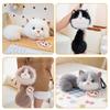 Adorable Plush Ragdoll Cat Coin Purse & Keychain Charm