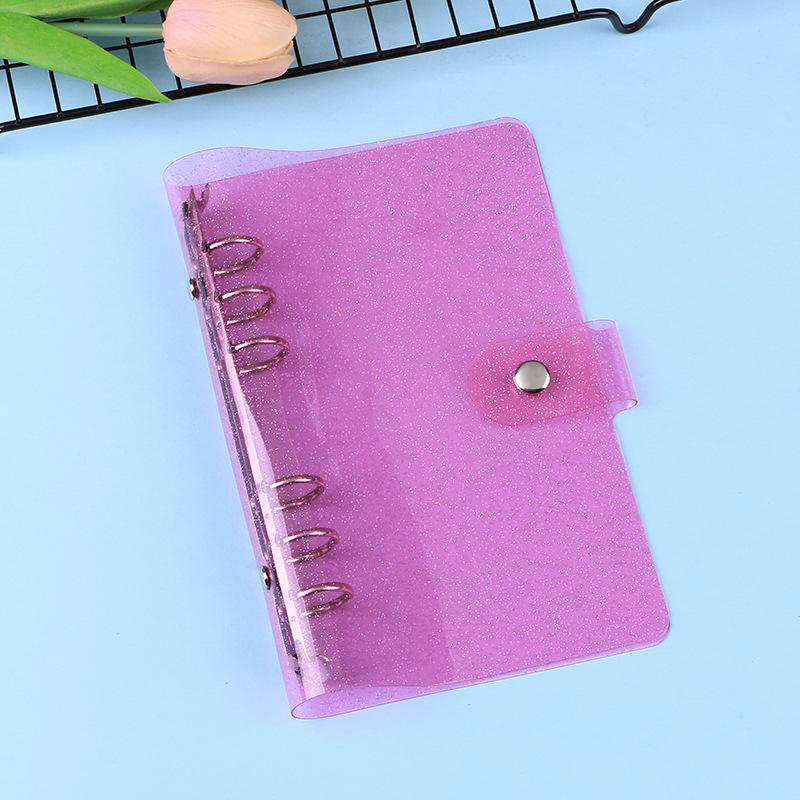A7/A6/A5 Rose Golden Purple Blue Glittery Bling Binder Notebook Cover Diary Agenda Planner Paper Cover School Stationery