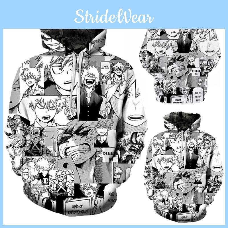 My Hero Academia 3d Print Unisex Hooded Sweater Shirt Stylish Pullover For Men And Women
