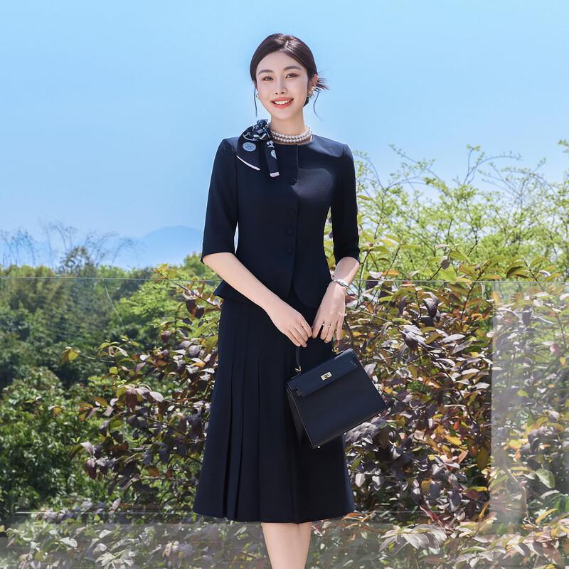 Tluoman Women's Summer Professional Two-Piece Suit Set