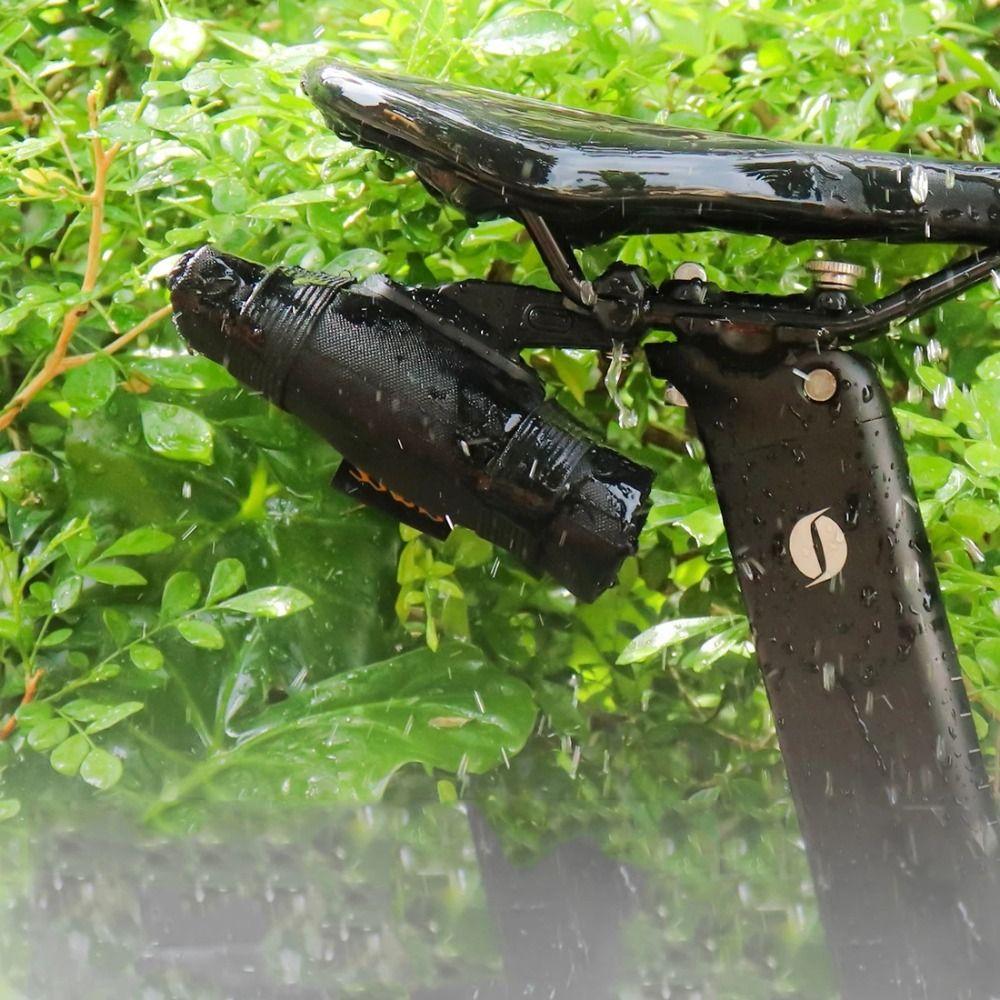 Waterproof Portable Storage Mini Bicycle Storage Bag Saddle Bag Snap On Repair Kit  Mountain  Bike