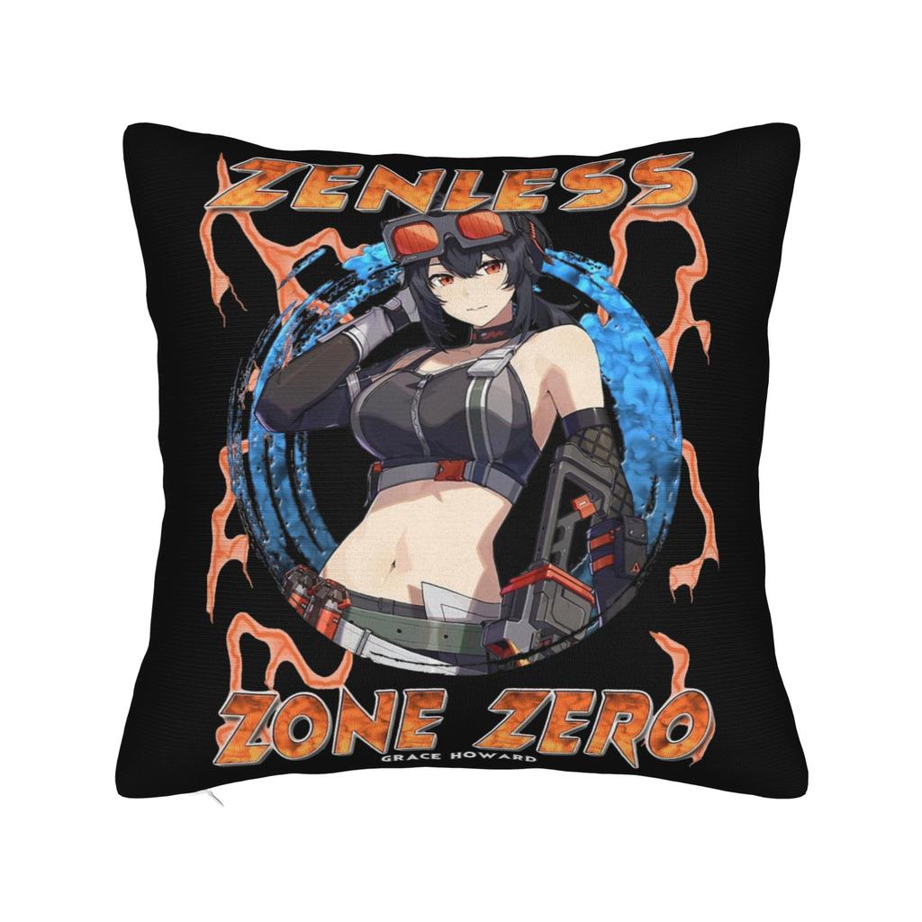 Zenless Zone Zero Cute Belle Pillowcase Printed Polyester Cushion Cover Decor Throw Pillow Case Cover Home Square 45*45Cm