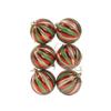 6pcs Creative Christmas Ball Set Plastic Hanging Ornament Christmas Tree Pendant  Wedding