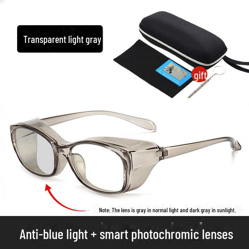 Anti-Blue Light & Anti-Radiation Surgery Glasses for Dry Eye & Myopia with Double Eyelid Support