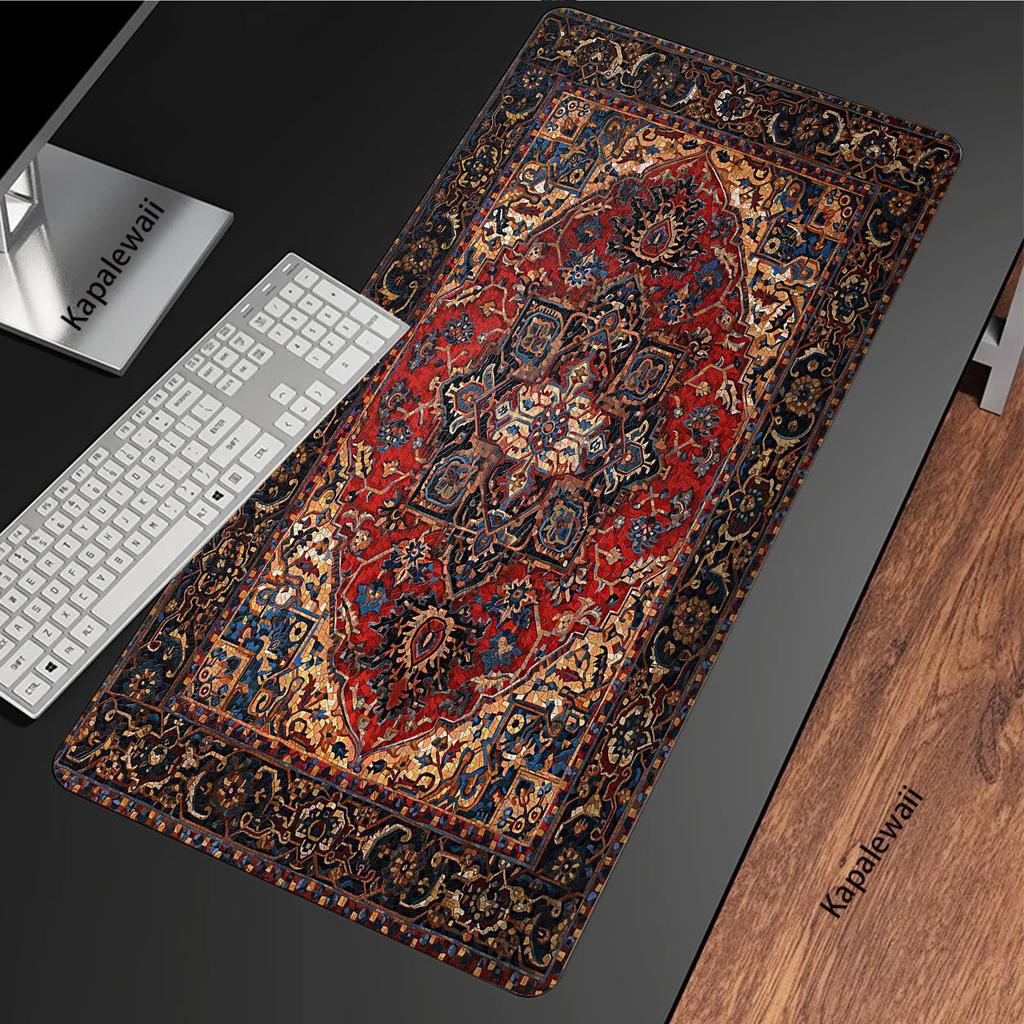 Persian Pc Game Mousepad Non-slip Soft Mouse Pad Locking Edge Gamer Mouse Mat Notebook Office Table Carpet Gaming Mats 800x300mm