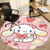 1pc Cinnamoroll Chair Carpet for Office Non-Slip, Soft & Comfortable, Carpet for Office, Gaming, Lightweight Round Floor Mat Yy251021027