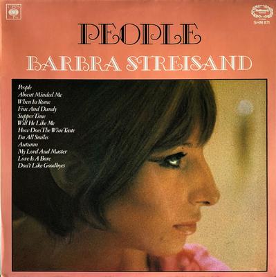 LP Record BARBRA STREISAND  People SHM871 Hallmark Record 1966 UK Pop Used