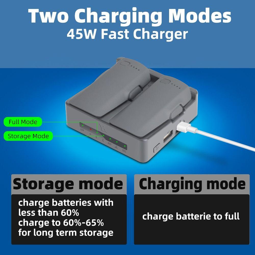 Fast Charging Drone Charging Hub Two-Ways Battery Storage Station for DJI NEO 2 Drone Accessories