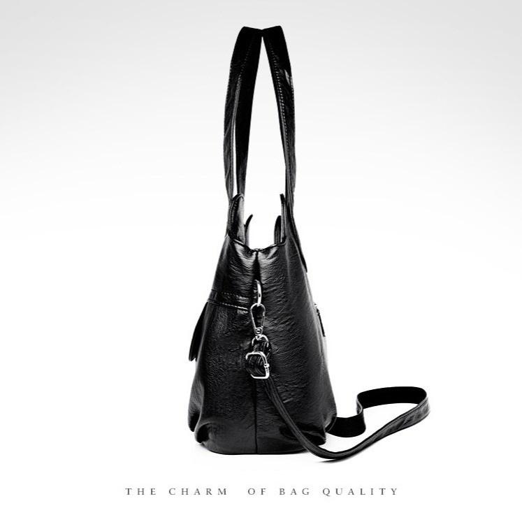 Faux Fur Handbags Large Capacity Soft Leather Handbags for Ladies