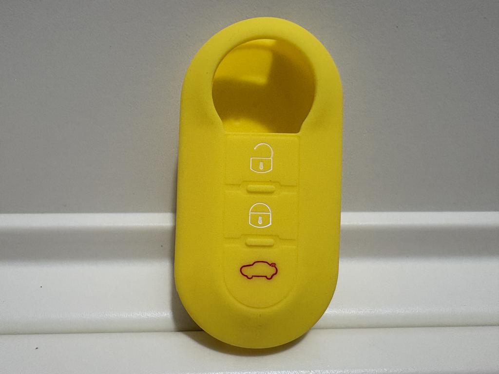 1Pc New Silicone Case For Fiat 500 Panda Doblo Bravo Stilo Flip Remote 3 Button Shell
