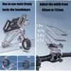 Motorcycle Phone Holder Handlebar Mounted Cellphone Cradles Shockproof Stand Holder for Scooter Bike 360 Degree Rotating