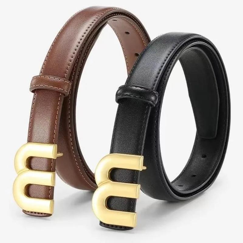 Light Luxury Women's Fashion Belt, High-quality Gold Buckle, Is Most Suitable for Matching Women's Denim Belt Dress