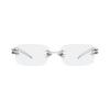 Lunettes Unisexe Gentle Monster Tetra 02 Argent Transparent